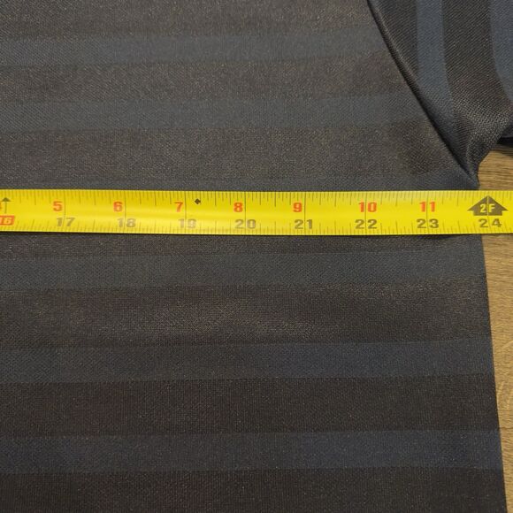 Vintage 90s REEBOK Jersey Shirt Sz L Active Performance USA 90s Blue Striped - Picture 7 of 9